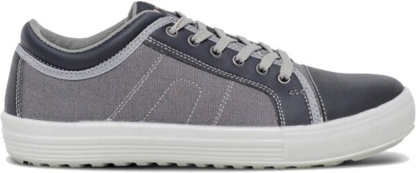 TENNIS DE SECURITE MIXTE, PIED SENSIBLE GRIS CANVAS ULTRA-SOUPLE ET RESPIRANT - CE EN ISO 20345 S1P SRC