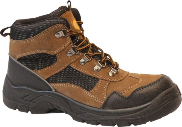 CHAUSSURE DE SECURITE HOMME, TREKKING HAUT MARRON AERE BOUT RECOUVERT STARK - CE EN ISO 20345 S3 SRC