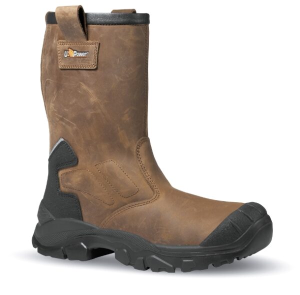 BOTTE DE SECURITE HOMME, FROID INTEMPERIES MARRON FOURRE BOUT RECOUVERT - CE EN ISO 20345 S3 CI SRC UK