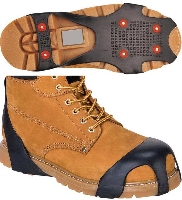 PAIRE DE SEMELLES ANTI-DERAPANTES POUR HOMME ADAPTABLES SUR TOUS TYPES DE CHAUSSURES ET BOTTES - POUR POINTURES 39 A