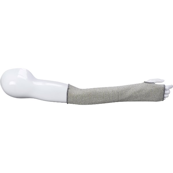 MANCHETTE DE PROTECTION ANTI-COUPURE NIVEAU D, ANTI-CHALEUR 100°C, GRIS, 45 CM - LA PIECE