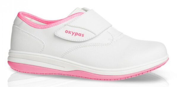 CHAUSSURE FEMME PIED SENSIBLE, PARAMEDICAL/COLLECTIVITES ROSE FUCHSIA, ANTIDERAPANT - CE EN ISO 20347 SRC ESD - 36/42