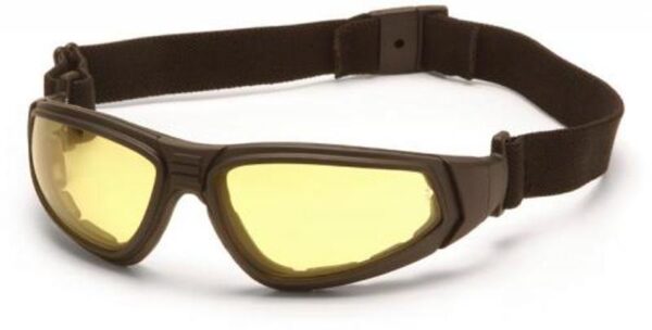 LUNETTE 2 EN 1 SOLIDAIRE DU VISAGE OCULAIRES POLYCARBONATE AMBRE - JAEP