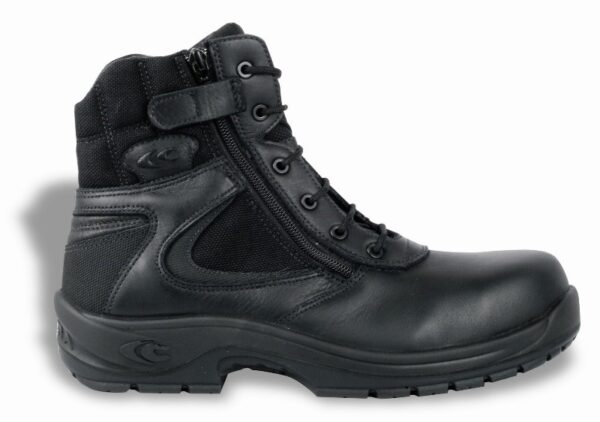 RANGERS DE SECURITE MIXTE, URGENCES NOIR, ZIP LATERAL, INDETECTABLE - CE EN ISO 20345 S3 HRO SRC
