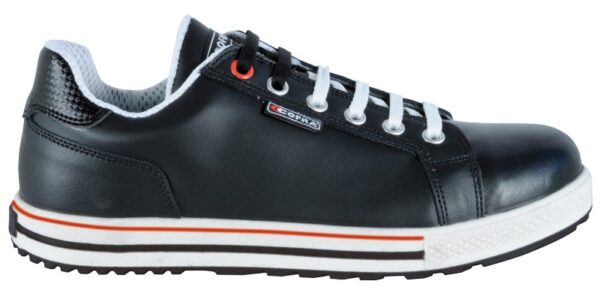 TENNIS DE SECURITE HOMME, PIED SENSIBLE MARINE CUIR FLEUR - CE EN ISO 20345 S3 SRC - 39/47