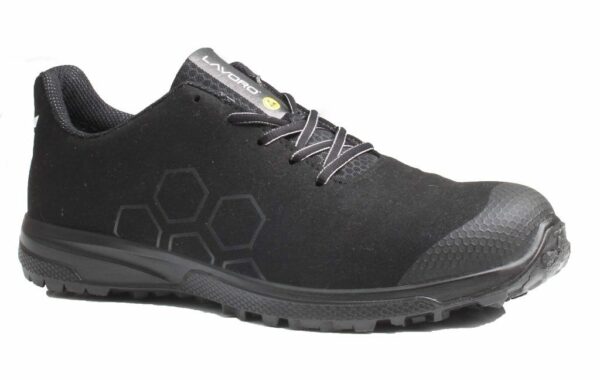TENNIS ULTRA-LEGERE DE SECURITE HOMME, RUNNING NOIR/ROUGE, ULTRA-SOUPLE, BOUT TPU, METAL FREE, ESD - CE EN ISO 20345 S3 SRC ESD - 38/48