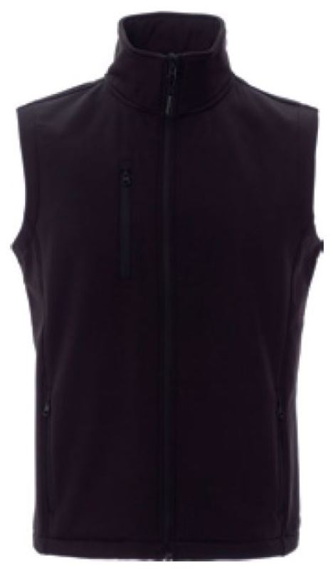 GILET TECH-LINE UNISEXE EXTREME CONFORT SOFTSHELL. NYLON / ELASTHANNE / POLAIRE / MEMBRANE TPU, 320 G/M² - TXS A 5XL -