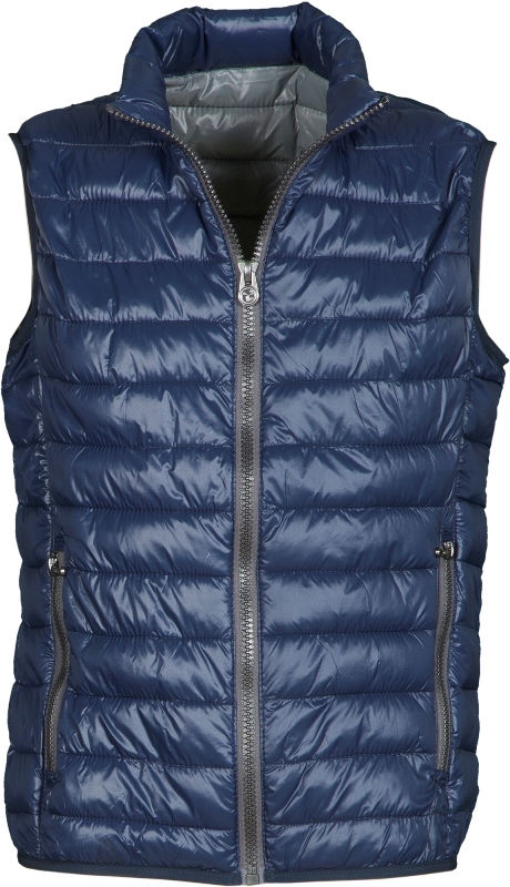 GILET DOUDOUNE TECH-LINE HOMME CHAUD / RESPIRANT. NYLON HAUTE DENSITE, 38 G/M². TS à 3XL - MARINE