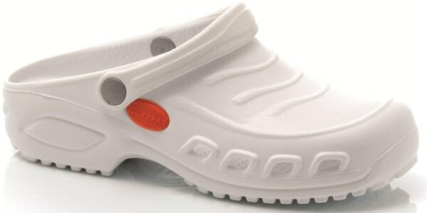SABOT MIXTE, AGRO/PARAMEDICAL/COLLECTIVITES BLANC, A BRIDE, ANTISTATIQUE, ANTIDERAPANT - CE EN ISO 20347 SRC - 36/46