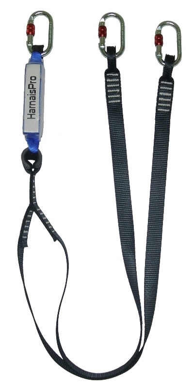 LONGE ANTICHUTE SANGLE Y AVEC ABSORBEUR D’ÉNERGIE INTÉGRÉ. ABSORBER LIMITED-SY 150 OK KARAM HARNAISPRO.