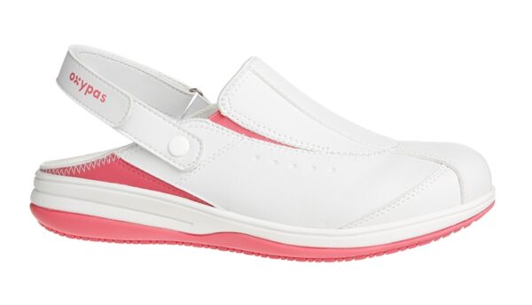 SANDALE FEMME PIED SENSIBLE, PARAMEDICAL/COLLECTIVITES ROSE FUCHSIA, ANTIDERAPANT - CE EN ISO 20347 SRC ESD - 36/42