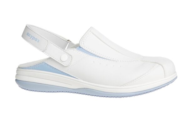 SANDALE FEMME PIED SENSIBLE, PARAMEDICAL/COLLECTIVITES BLEU CIEL, ANTIDERAPANT - CE EN ISO 20347 SRC ESD - 36/42