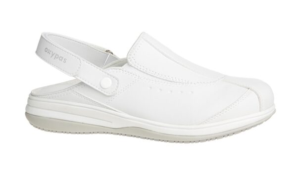 SANDALE FEMME PIED SENSIBLE, PARAMEDICAL/COLLECTIVITES BLANC, ANTIDERAPANT - CE EN ISO 20347 SRC ESD - 36/42