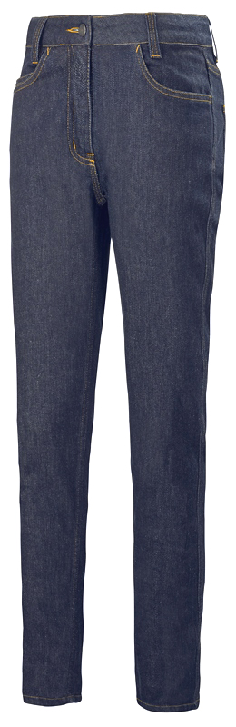 PANTALON JEAN FEMME STRETCH CLASSIC. COTON / ELASTHANE, 340 G/M². T36 À 52 - BLEU
