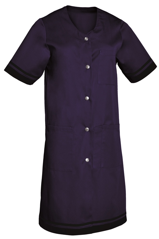 BLOUSE KALI PRESSIONS MANCHES COURTES. UNI 65% POLESTER / 35% COTON. T36/38 A 60/62 - MARINE