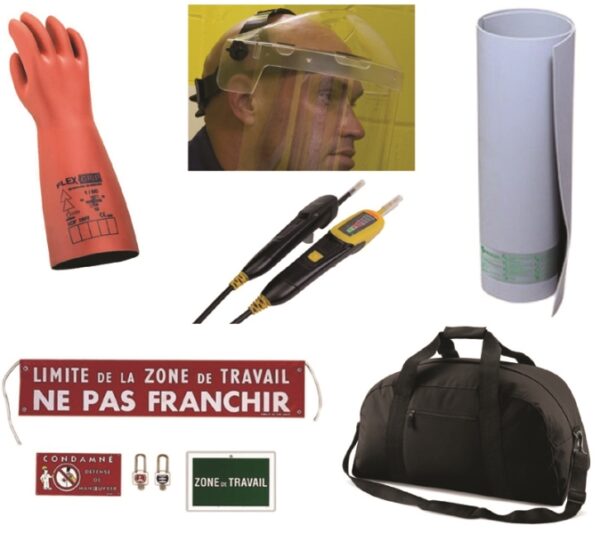 KIT HABILITATION BR (NF C 18-510); TRAVAUX SOUS TENSION. GANTS TAILLE 9.