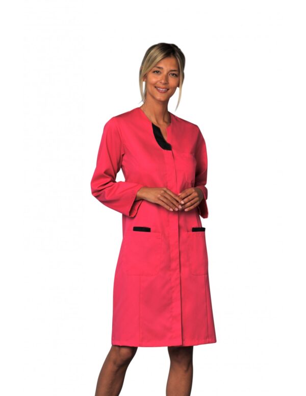 BLOUSE LALI. PRESSIONS MANCHES REGLABLES ECO RESPONSABLE. UNI TENCEL / POLYESTER. T0 (36/38) à 6 (60/62) - FUSHIA