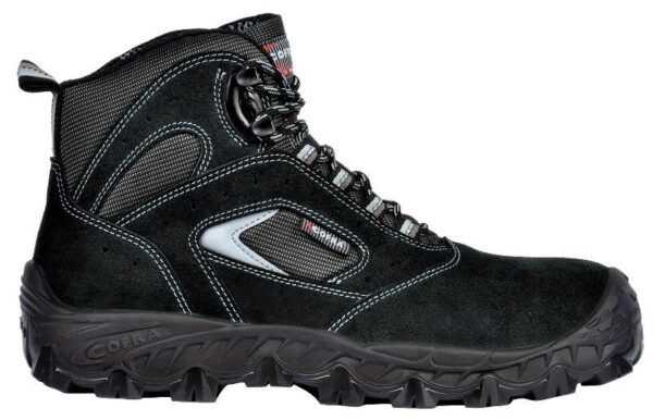 CHAUSSURE DE SECURITE MIXTE, TREKKING HAUT NOIR ULTRA-RESPIRANTE BOUT RECOUVERT, METAL FREE - CE EN ISO 20345 S1P SRC
