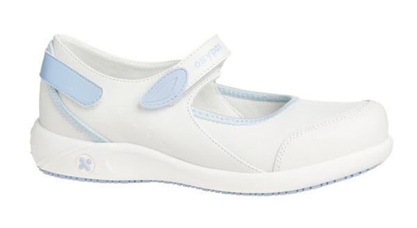 CHAUSSURE FEMME PIED SENSIBLE, PARAMEDICAL/COLLECTIVITES BLEU CIEL, ANTIDERAPANT - CE EN ISO 20347 SRC ESD - 36/42 (NELIELBL)