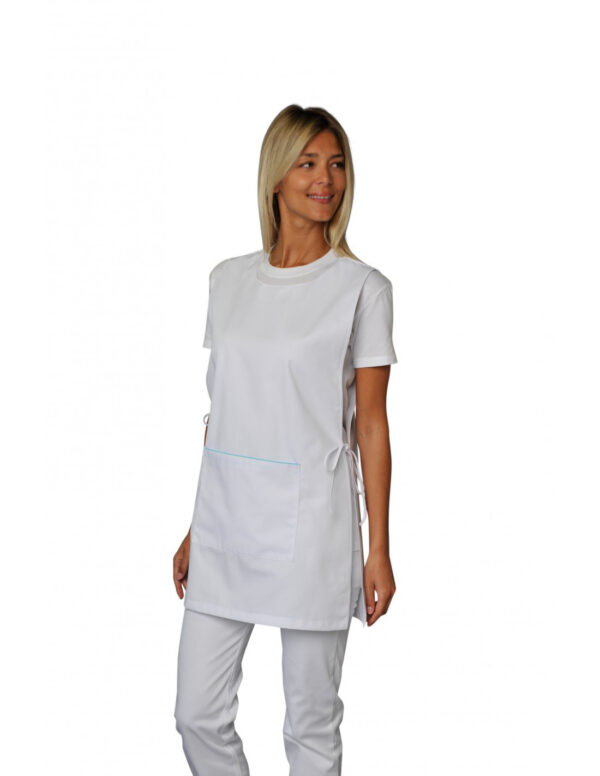 CHASUBLE NICKI. LIENS. UNI POLYESTER / COTON. TU REGLABLE - BLANC