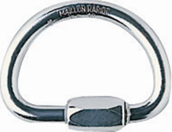 MAILLON RAPIDE ALUMINIUM FORME DEMI-ROND. MAILLON ALUMINIUM DEMI-ROND GO PETZL.