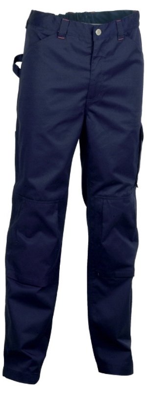 PANTALON MULTI-SAISONS POCHES GENOUX ACTIPRO. 100% COTON, 300 G/M². EN ISO 13688. TS À 4XL - MARINE
