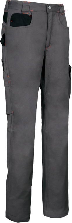 PANTALON FEMME WORKWOMAN. COTON / POLYESTER 290 G/M². EN ISO 13688. T34 À 52 - GRIS FONCE