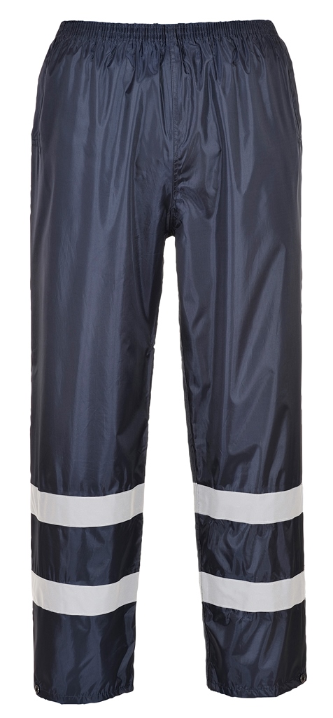 PANTALON DE PLUIE VIGILE UNISEXE SECURITE REFLECT. POLYESTER / PVC, 210 G/M² - TS A 3XL - MARINE