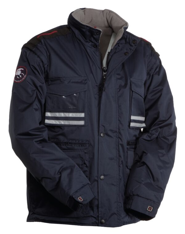 PARKA HOMME 2 EN 1 BADGE SYSTEM RIPSTOP MATELASSE. 100% POLYESTER RIPSTOP 240T 180 G/M². EN ISO 13688. TXS à 5XL - MARINE
