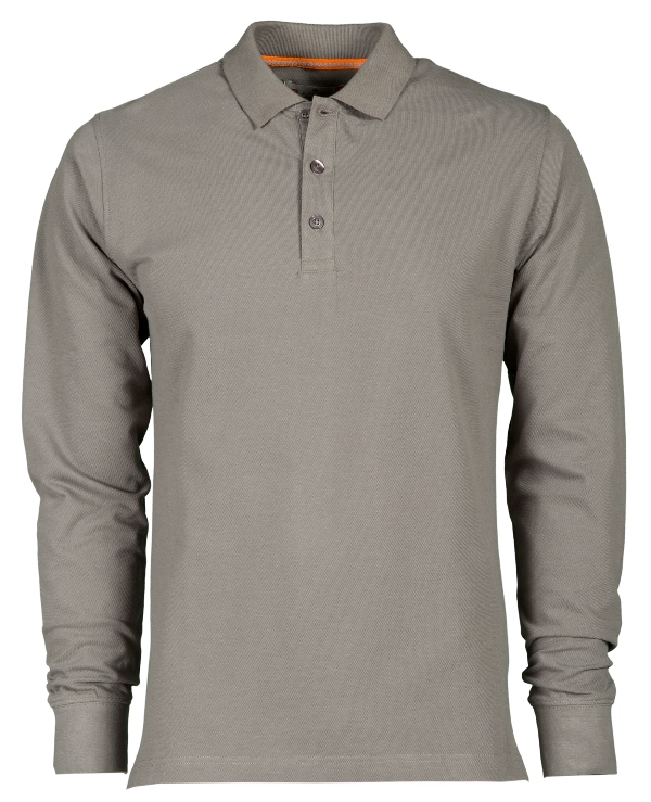 POLO HOMME 210 MANCHES LONGUES. 100% COTON, 210 G/M². TS À 5XL - GRIS FONCE