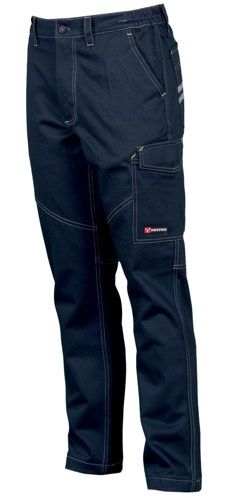 PANTALON UNISEXE BADGE SYSTEM UNI. 100% COTON TWILL 260 G/M². EN ISO 13688. TXS à 5XL - MARINE
