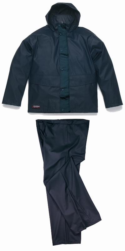 ENSEMBLE DE PLUIE UNISEXE WINDPROOF WINTER IMPER/RESPIRANT -100% POLYESTER / PU, 170 G/M² - TS A 4XL - MARINE