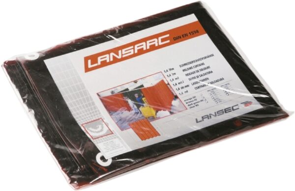 RIDEAU SOUDEUR 1800 X 1300 MM - ÉPAISSEUR 0,4 MM - PVC - LIVRÉ AVEC ANNEAUX