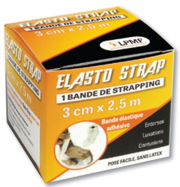 BANDE DE CONTENTION ÉLASTO - 2 m x 3 cm