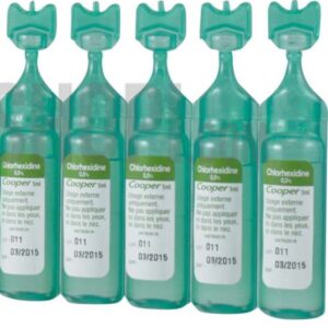 10 MONODOSES ANTISEPTIQUES INCOLORE. 5 ml