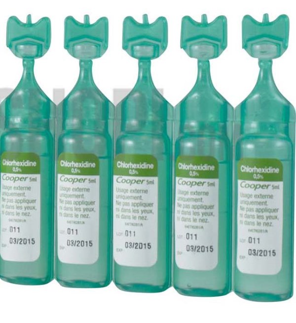 10 MONODOSES ANTISEPTIQUES INCOLORE. 5 ml
