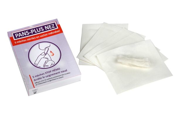 MÈCHES NASALES STERILES EN SACHET INDIVIDUEL - Boîte de