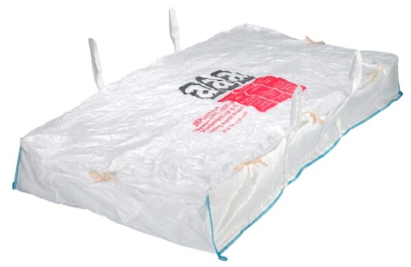 BIG BAG - CONTENEUR DECHETS PLAQUES D’AMIANTE. DIM : 260 X 125 X 30 CM