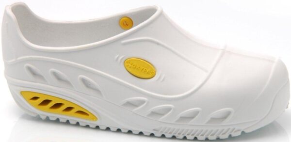 SABOT FERME DE SECURITE MIXTE, AGRO/PARAMEDICAL/COLLECTIVITES BLANC, ESD, ANTIDERAPANT - CE EN ISO 20346 SRC - 36/46