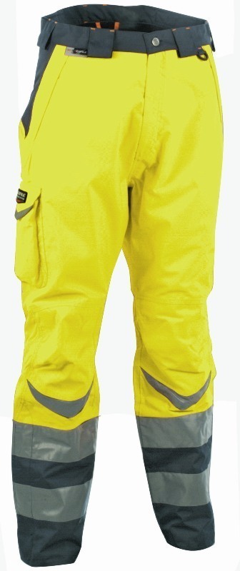 PANTALON HAUTE VISIBILITE FROID NEGATIF -45°C - POLYESTER / PU, 200 G/M² - T38 A 58 - JAUNE FLUO