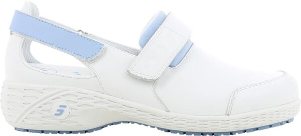 CHAUSSURE FEMME PIED SENSIBLE, PARAMEDICAL/COLLECTIVITES BLEU, ANTIDERAPANT - CE EN ISO 20347 OB A E SRC ESD - 36/42