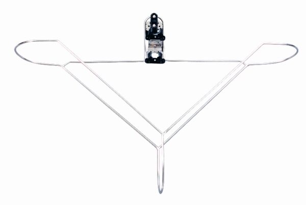 SUPPORT INOX ET NYLON POUR BOUEE COURONNE DIAM 75 CM ET FEU A RETOURNEMENT