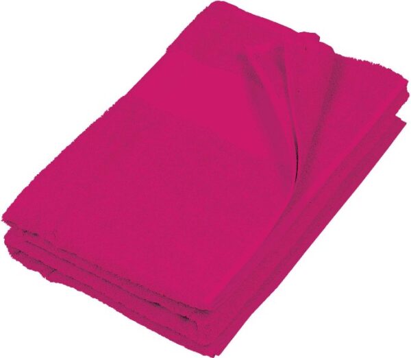 DRAP DE BAIN. COTON. DIMENSIONS 100 X 150 CM - FUSHIA