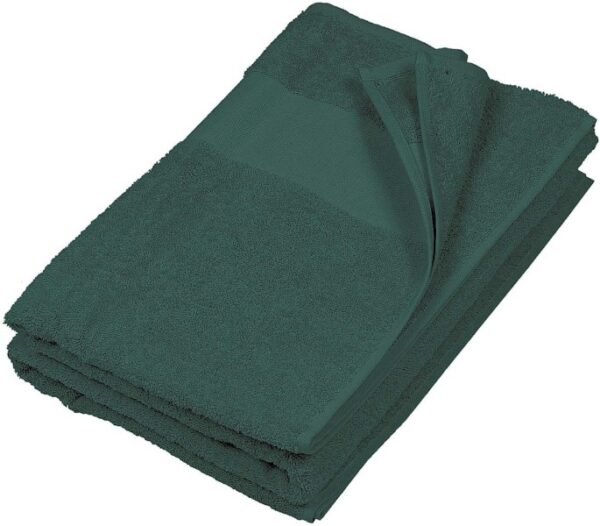 SERVIETTE DE TOILLETTE. COTON. DIMENSIONS 50 X 100 CM - VERT
