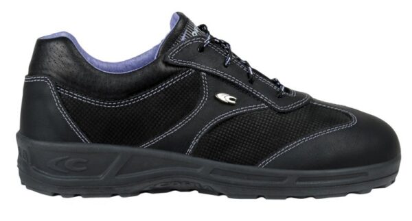 CHAUSSURE DE SECURITE FEMME BASSE A LACET, NOIR, ELLES TECH - CE EN ISO 20345 S1 SRC - 35/41