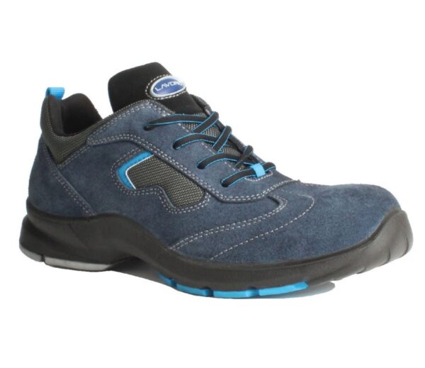 CHAUSSURE DE SECURITE MIXTE, TREKKING BAS BLEU ULTRA-RESPIRANTE, METAL FREE, ESD - CE EN ISO 20345 S1P SRC - 36/48