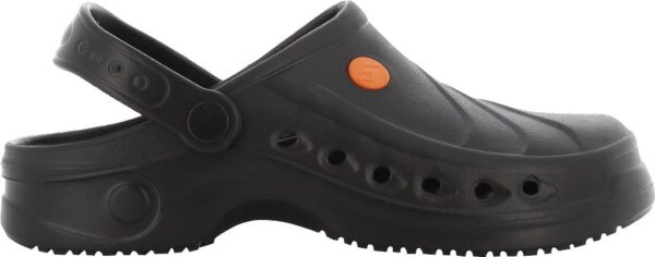 SABOT MIXTE, AGRO/PARAMEDICAL/COLLECTIVITES NOIR, ANTIDERAPANT, METAL FREE - CE EN ISO 20347 OB A E SRC ESD - 35/36