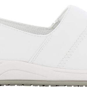 BALERINE FEMME PIED SENSIBLE, PARAMEDICAL/COLLECTIVITES BLANC, ANTIDERAPANT - CE EN ISO 20347 O1 SRC ESD