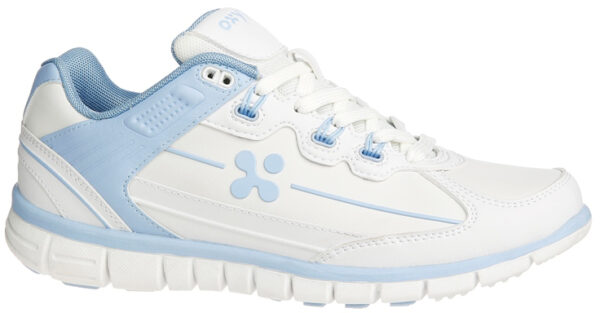 TENNIS FEMME PIED SENSIBLE, PARAMEDICAL/COLLECTIVITES BLEU CIEL, ANTIDERAPANT - CE EN ISO 20347 OB E SRA
