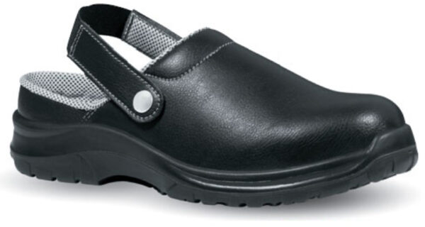 SABOT DE SECURITE MIXTE, A BRIDE, NOIR, CHR - CE EN ISO 20345 SB-E-A-FO SRC